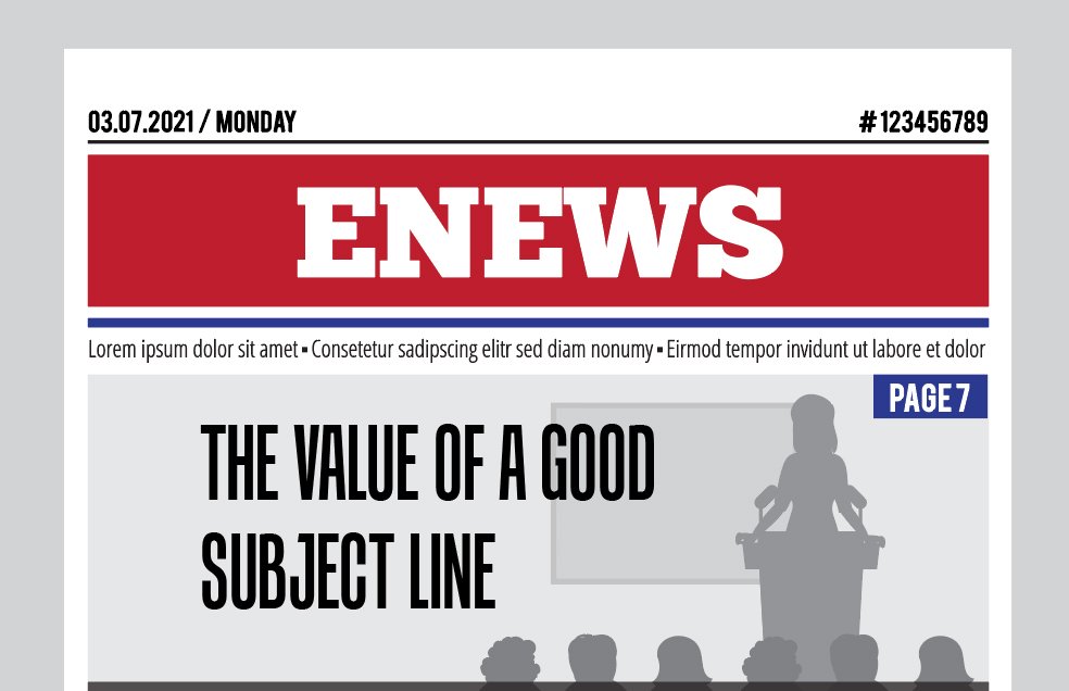 enewsletter subject title
